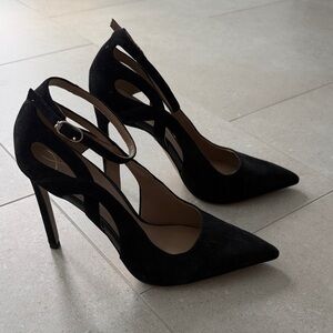 Sam Edelman Black Suede Heels